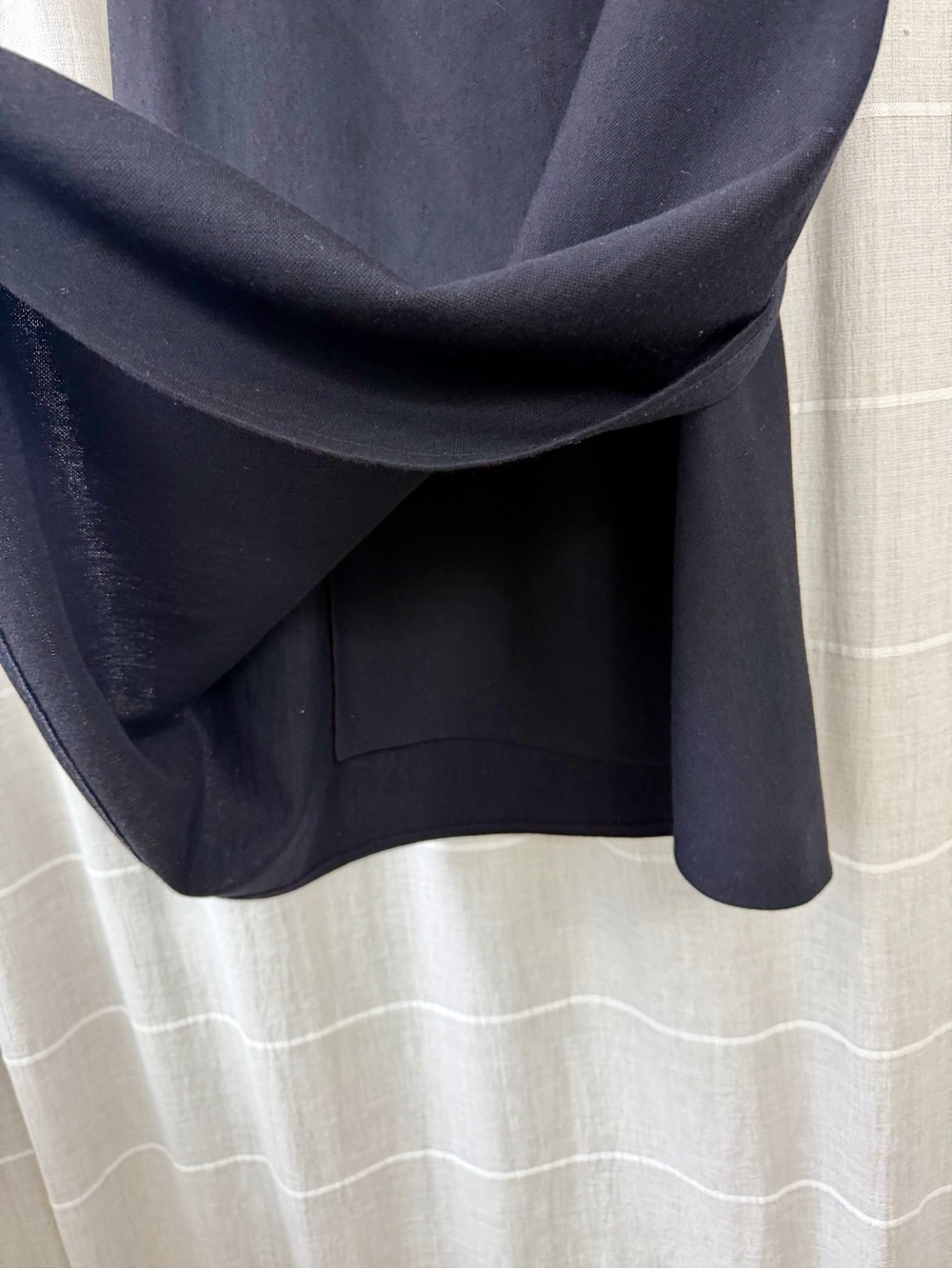 Vintage Sonia Rykiel Paris Woolmark Pure Wool Black Wrap Skirt - Picture 4 of 6